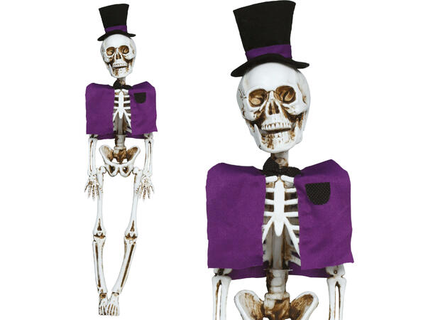 Hengende skjelettbrudgom 1 Hengende figur  - 44cm 