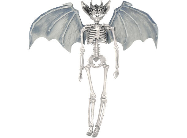 Hengende vampyrskjelett m/vinger 1 Hengende figur - 40cm 