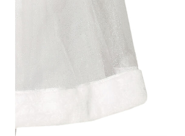 Hvit prinsesse - Lang kjole - De-luxe 1 Barnekostyme til jente - Str 5-6 År 