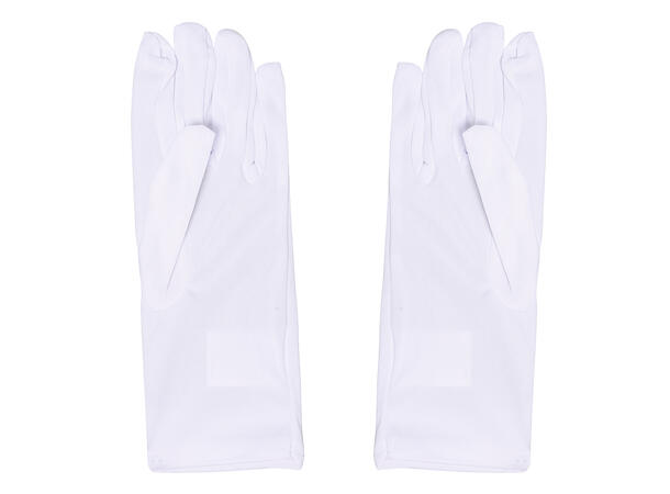 Hvite hansker til barn - 18cm 1 Par hansker i stoff - Onesize 