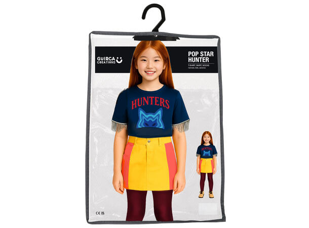 K-Pop - Hunter 1 Barnekostyme til jente - Str 10-12 År 