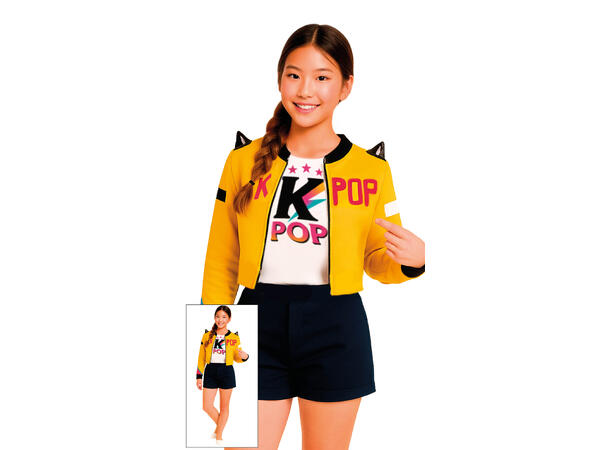 K-Pop - Nova 1 Barnekostyme til jente - Str 10-12 År 