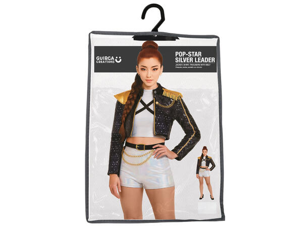 K-Pop - Silver Leader 1 Damekostyme - str 38-40 (M) 