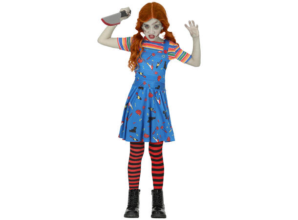 Killer doll - Jente 1 Kostyme til barn - 5-6 år (119 cm) 