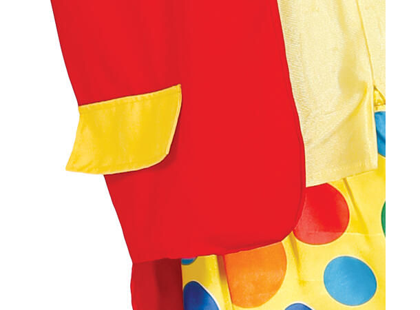 Klovn - Fargerik m/prikker - 5 deler 1 Herrekostyme - str 52-54 (L) 