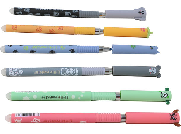 Kulepenner Halloween - 6 ass design Display med 36 penner i PVC - 14,5cm 