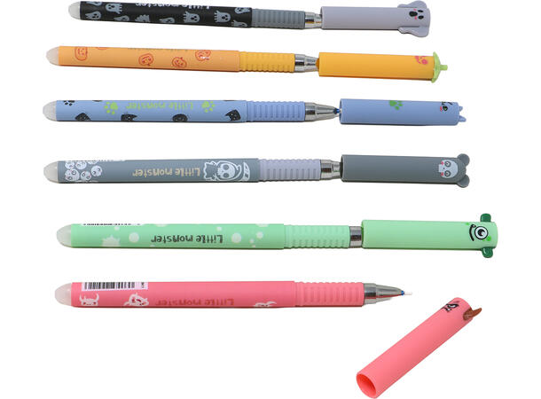 Kulepenner Halloween - 6 ass design Display med 36 penner i PVC - 14,5cm 