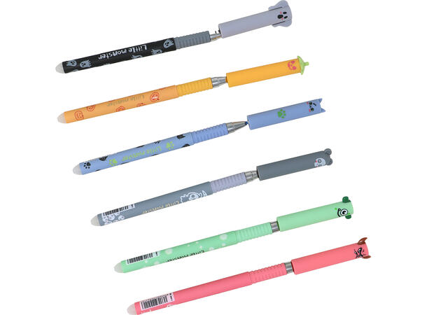 Kulepenner Halloween - 6 ass design Display med 36 penner i PVC - 14,5cm 