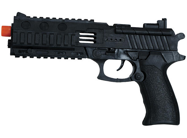 Lekepistol - Sort - Politi 1 Lekepistol i plast - 28cm 