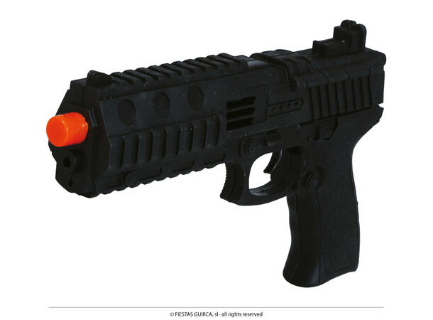 Lekepistol - Sort - Politi 1 Lekepistol i plast - 28cm 