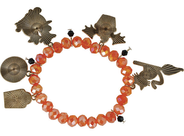 Lil Monsters - Halloween armbånd oransje 1 Armbånd i PVC 