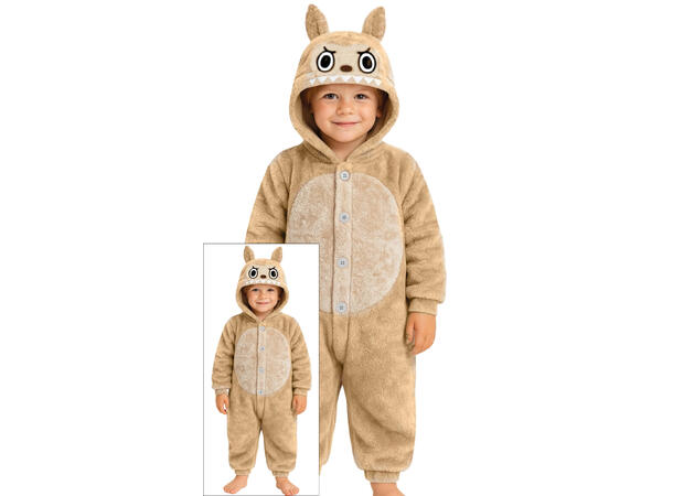 Lulu Monster - Onepiece - Beige 1 Barnekostyme Unisex - Str 5-6 År 