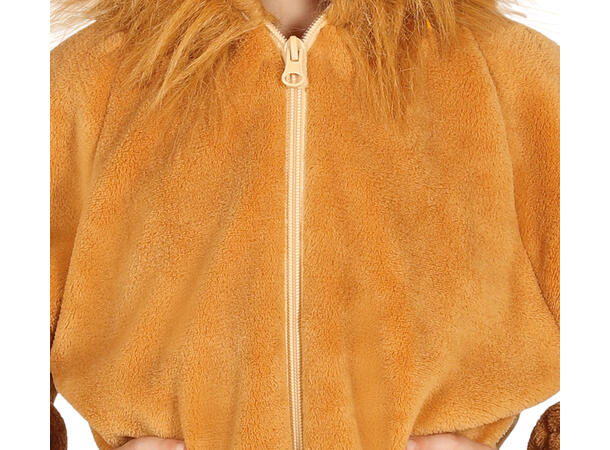 Løvekostyme - Gul 1 Barnekostyme Unisex - Str 5-6 År 