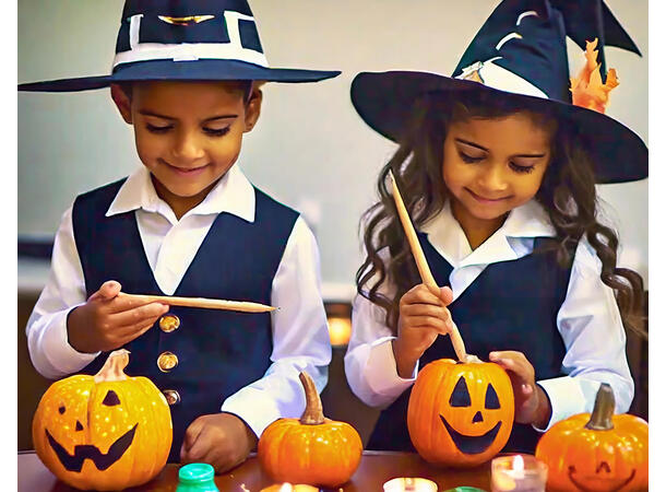 Malbare hvite gresskar - DIY 2 gresskar i PVC - 10cm 