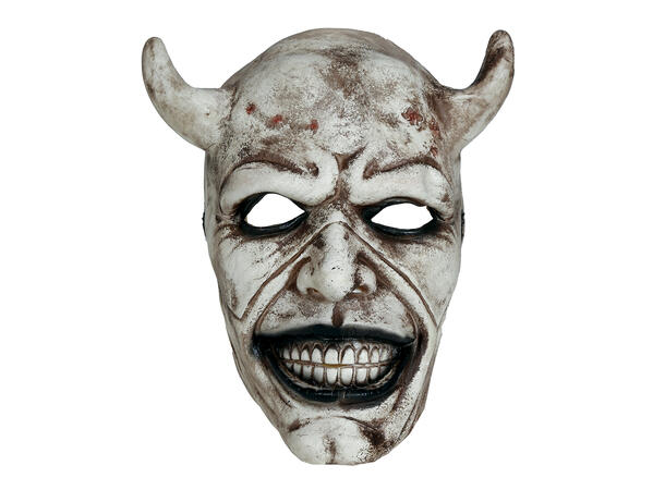 Maske - Djevel m/horn 1 Maske i Lateks 