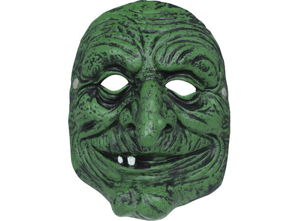 Maske - Gønn heks 1 Maske i skum 