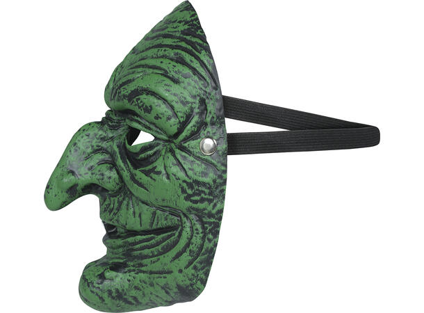 Maske - Gønn heks 1 Maske i skum 
