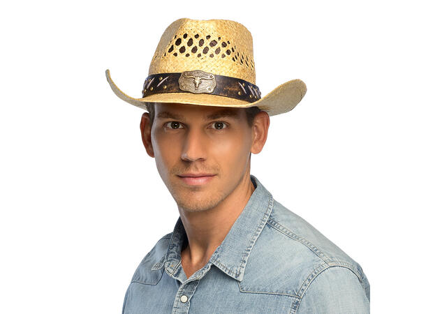 Maverick hatt - flettet - naturfarget 1 Hatt Onesize 