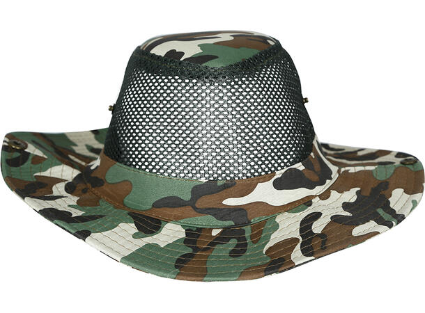 Militær - hatt - Camo - pustende 1 Hatt i polyester til voksen 