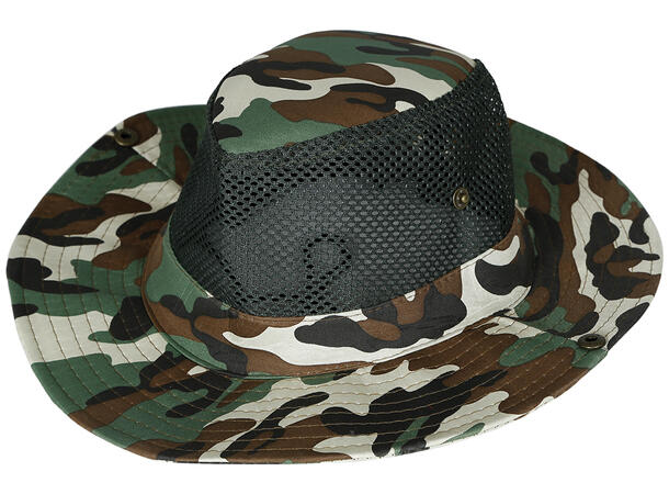 Militær - hatt - Camo - pustende 1 Hatt i polyester til voksen 