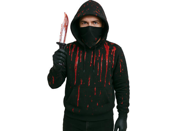 Mordersett - hansker, bandana, kniv 1 Sett med 3 deler 