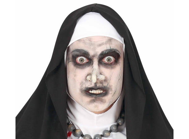 Munkekutte m/belte og hodeplagg - Sort 1 Herrekostyme - str 54-56 (XL) 