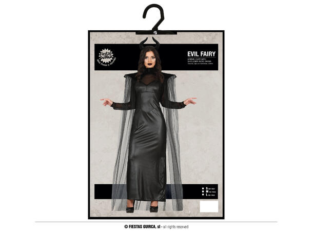 Mørk havfrue -Sort - Dame 1 Kostyme til dame - 36-38 (S) 