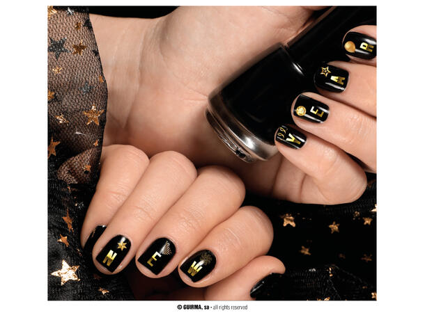 Negleklistremerker - Nyttår 1 Ark med klistremerker - 10x7cm 