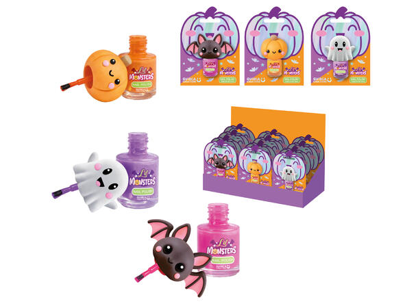 Neglelakk - Assorterte farger Display med 12 neglelakker til barn 