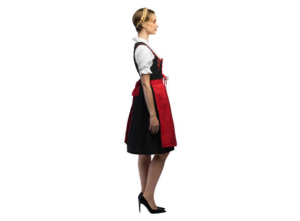 Oktoberfest kjole - Frau Fischer - Rød 1 Damekostyme - Str 36-38 