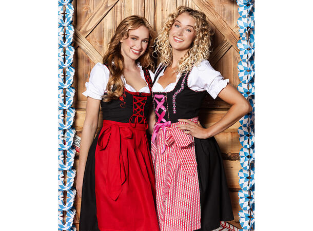 Oktoberfest kjole - Frau Fischer - Rød 1 Damekostyme - Str 36-38 