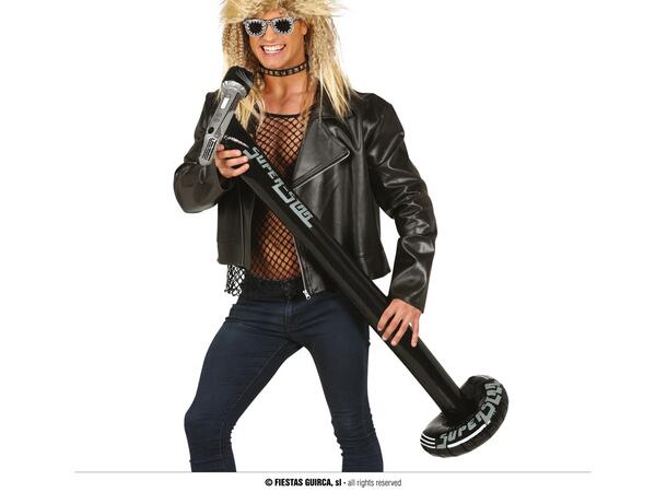 Oppblåsbar mikrofon på stativ 1 Oppblåsbar leke - 115cm 