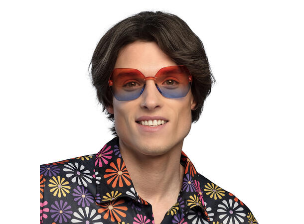 Partybriller - Woodstock 1 Par briller i plast 