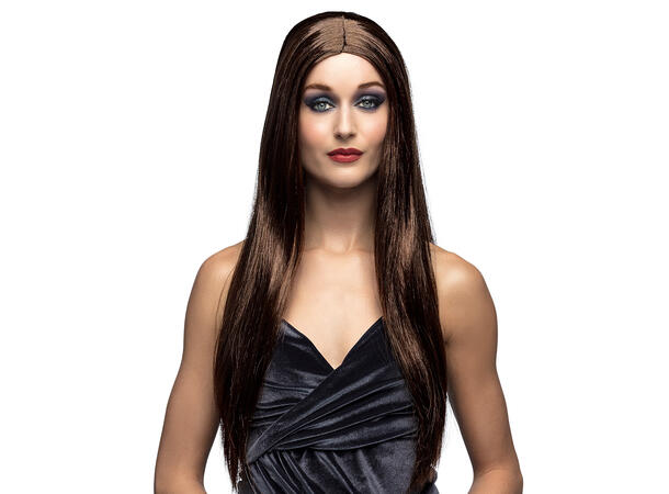 Parykk -  Brun lang rett 1 Dameparykk - Onesize 