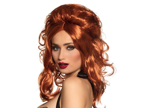 Parykk -  Lilly Rose - Kobber lang 1 Dameparykk - Onesize 