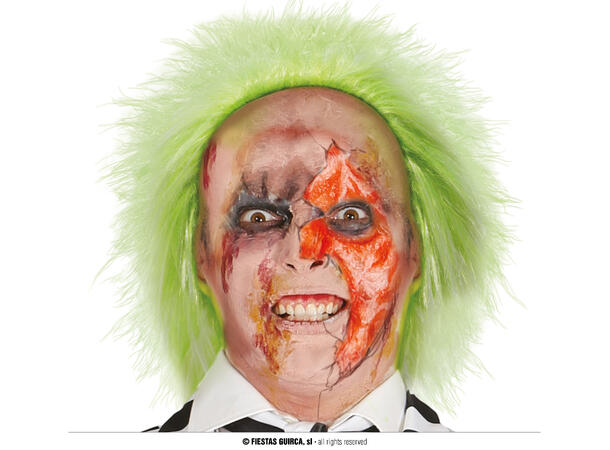 Parykk grønn - Crazy Ghost 1 Parykk i syntetisk hår 