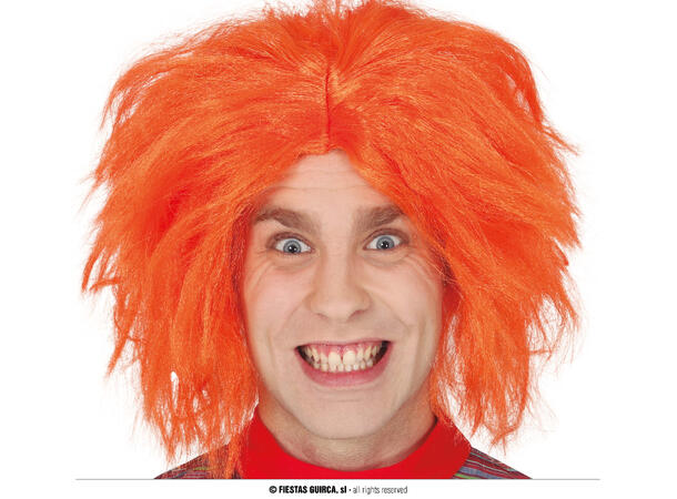 Parykk oransje 1 Parykk i syntetisk hår 