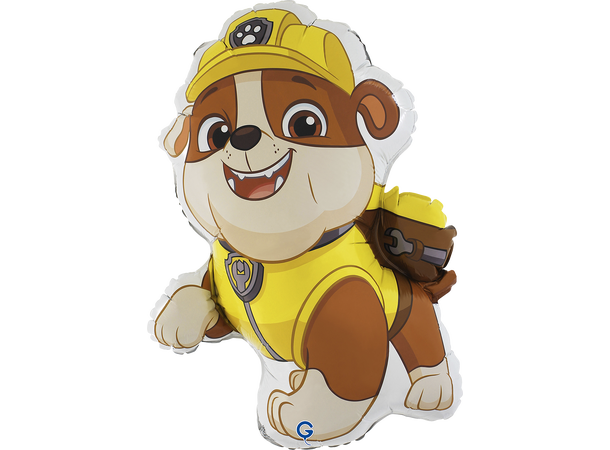 Paw Patrol - Rubble 1 Folieballong med form - (41x65 cm) 