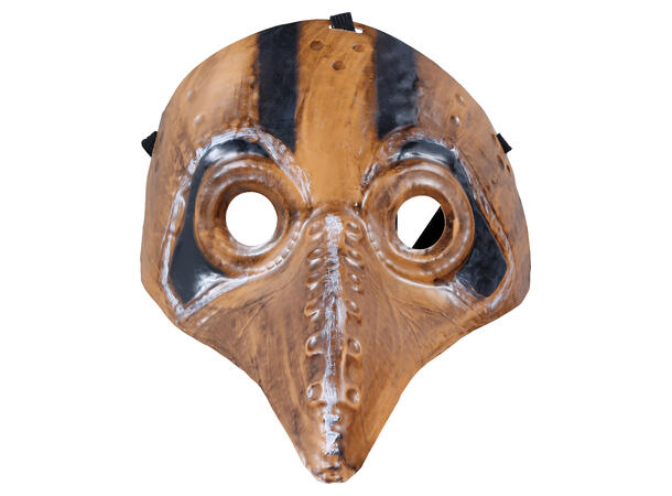 Pestmaske - sølv 1 Maske i PVC 