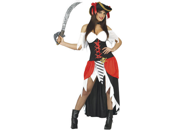 Piratkostyme - Dame 1 Damekostyme - str 38-40 (M) 