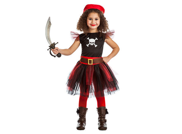 Piratkostyme - Mary 1 Barnekostyme til jente - Str 5-6år 