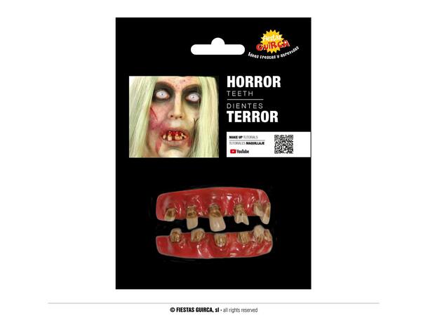 Pirattenner - helt sett 1 sett med tenner i latex 