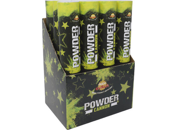 Powder canon (30gr) - Neon Gul - UV 1 Pulverkanon (maisstivelse) - 30cm 