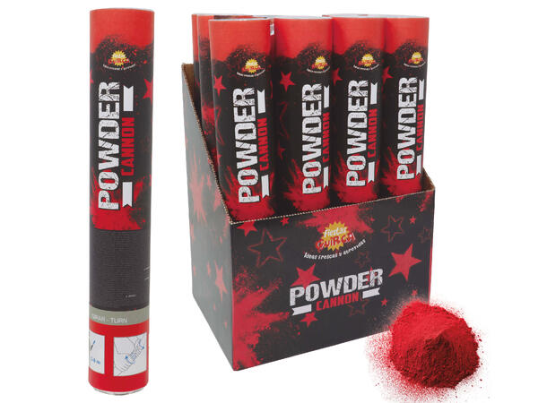 Powder canon (30gr) - Rød 1 Pulverkanon (maisstivelse) - 30cm 