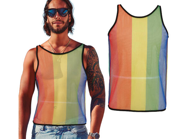 Rainbow - Nettingtrøye til herre 1 Nettingtrøye til mann - Str 52-54 (L) 