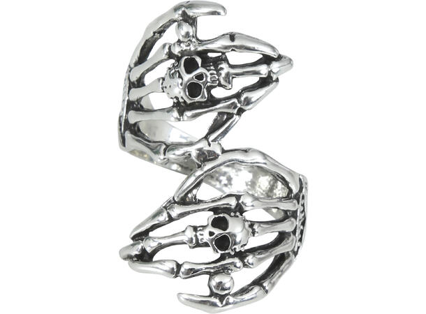 Ring - Sølv skjeletthender 1 Ring i metall 