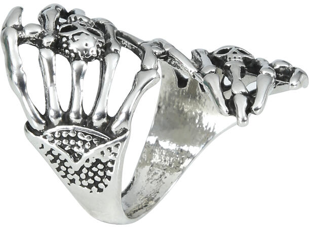 Ring - Sølv skjeletthender 1 Ring i metall 