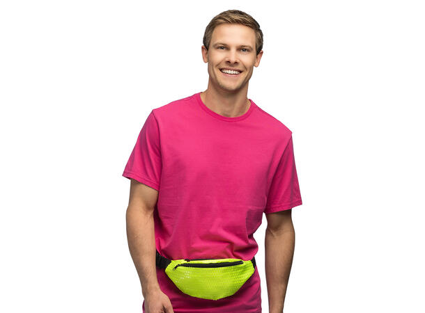 Rumpetaske m/Paljetter - Neon Assortert 1 Caps til voksen - Onesize 