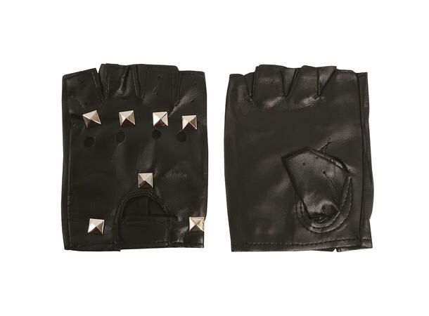 Sado-hansker - Sort - Skinnlook 1 Par hansker i metal/polyester 