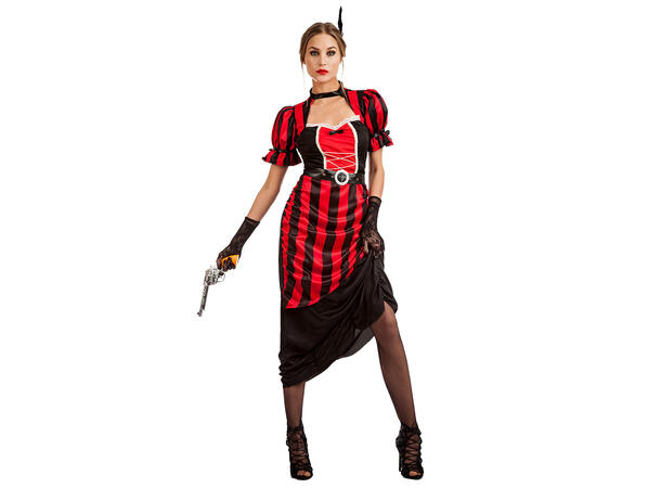 Saloon girl Betsy - Western 1 Damekostyme - Str S 